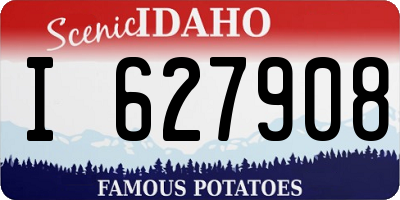 ID license plate I627908