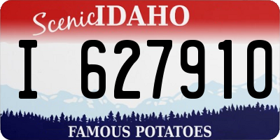 ID license plate I627910