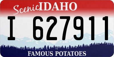 ID license plate I627911