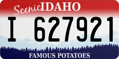 ID license plate I627921