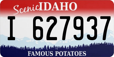 ID license plate I627937