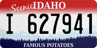 ID license plate I627941