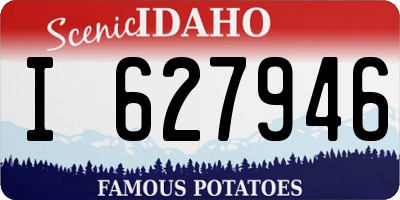 ID license plate I627946