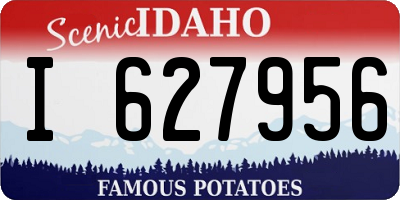 ID license plate I627956
