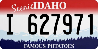 ID license plate I627971