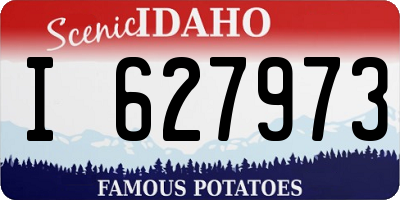 ID license plate I627973