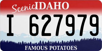 ID license plate I627979