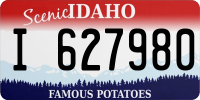 ID license plate I627980