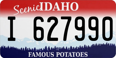 ID license plate I627990