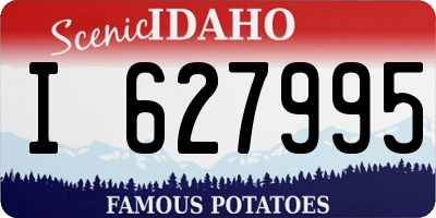 ID license plate I627995