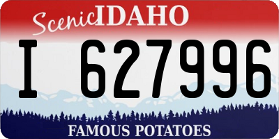 ID license plate I627996