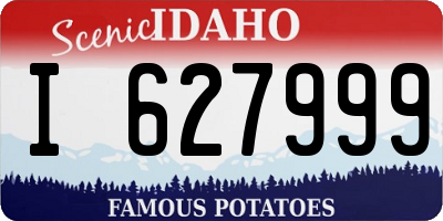 ID license plate I627999