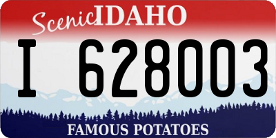 ID license plate I628003