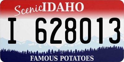 ID license plate I628013
