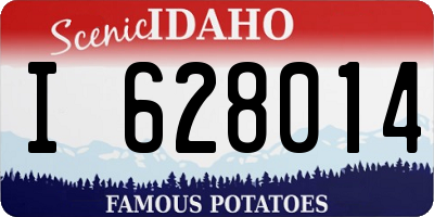 ID license plate I628014