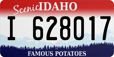 ID license plate I628017