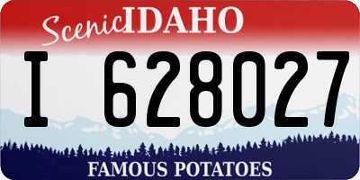 ID license plate I628027