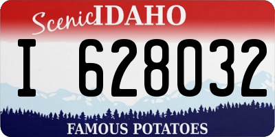 ID license plate I628032