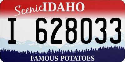 ID license plate I628033