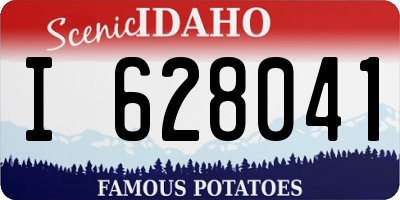 ID license plate I628041
