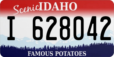 ID license plate I628042
