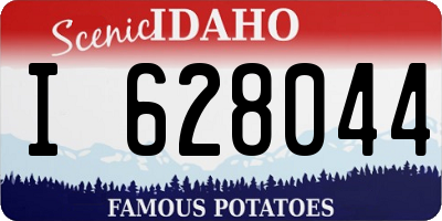 ID license plate I628044