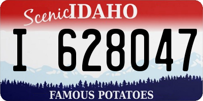ID license plate I628047