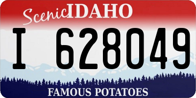 ID license plate I628049