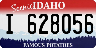 ID license plate I628056