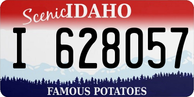 ID license plate I628057