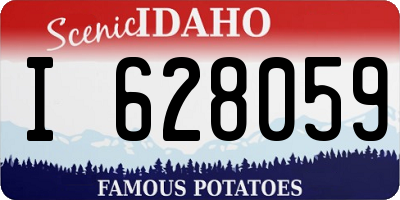 ID license plate I628059