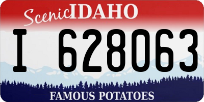 ID license plate I628063