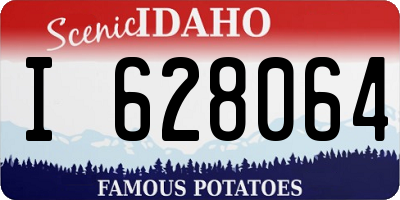 ID license plate I628064