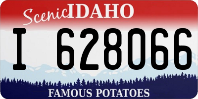 ID license plate I628066