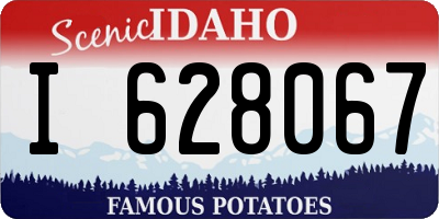 ID license plate I628067