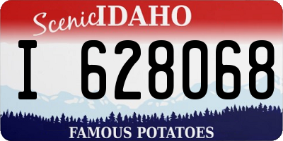 ID license plate I628068