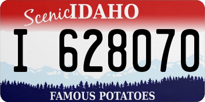 ID license plate I628070