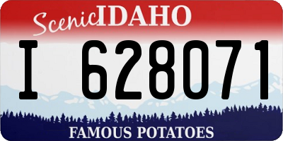 ID license plate I628071