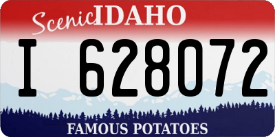 ID license plate I628072