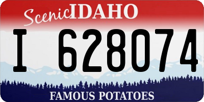 ID license plate I628074