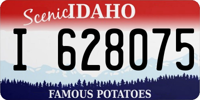 ID license plate I628075