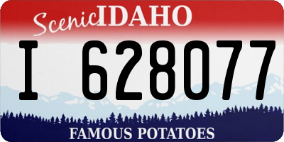 ID license plate I628077