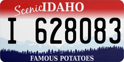 ID license plate I628083
