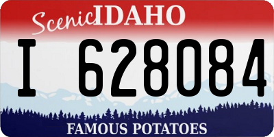 ID license plate I628084