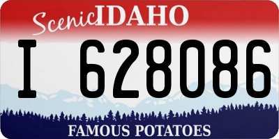 ID license plate I628086