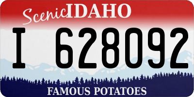 ID license plate I628092