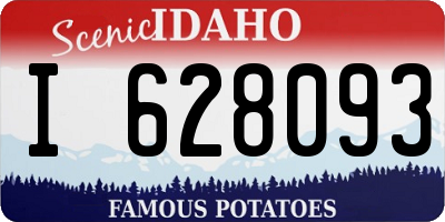 ID license plate I628093