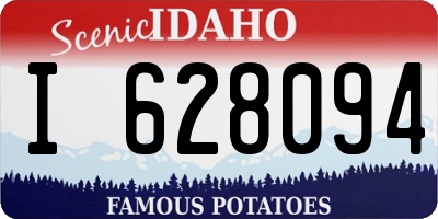 ID license plate I628094