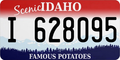 ID license plate I628095