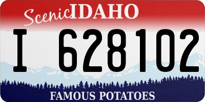 ID license plate I628102